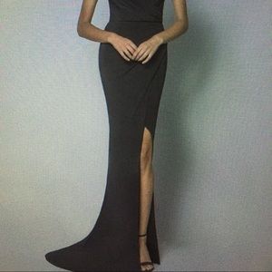 Bariano Joslyn Asymmetrical Drape Dress